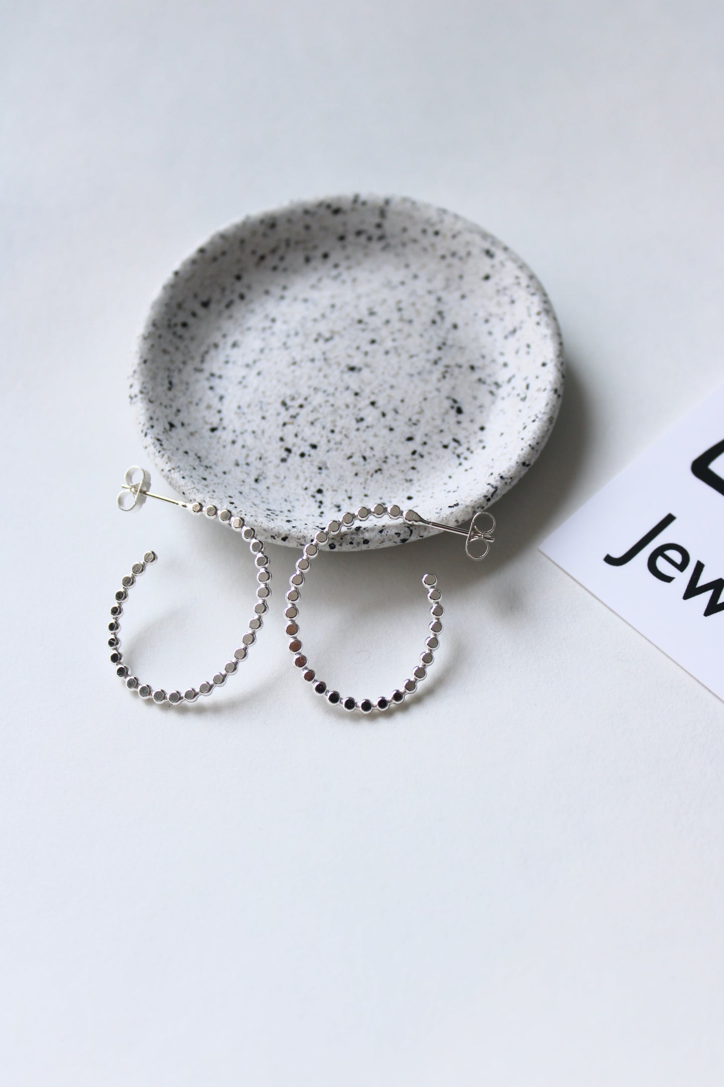 Dotty Pebble Hoop Earrings