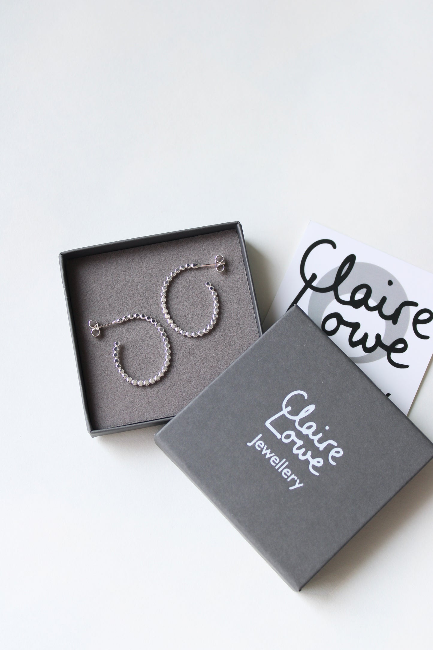 Dotty Pebble Hoop Earrings