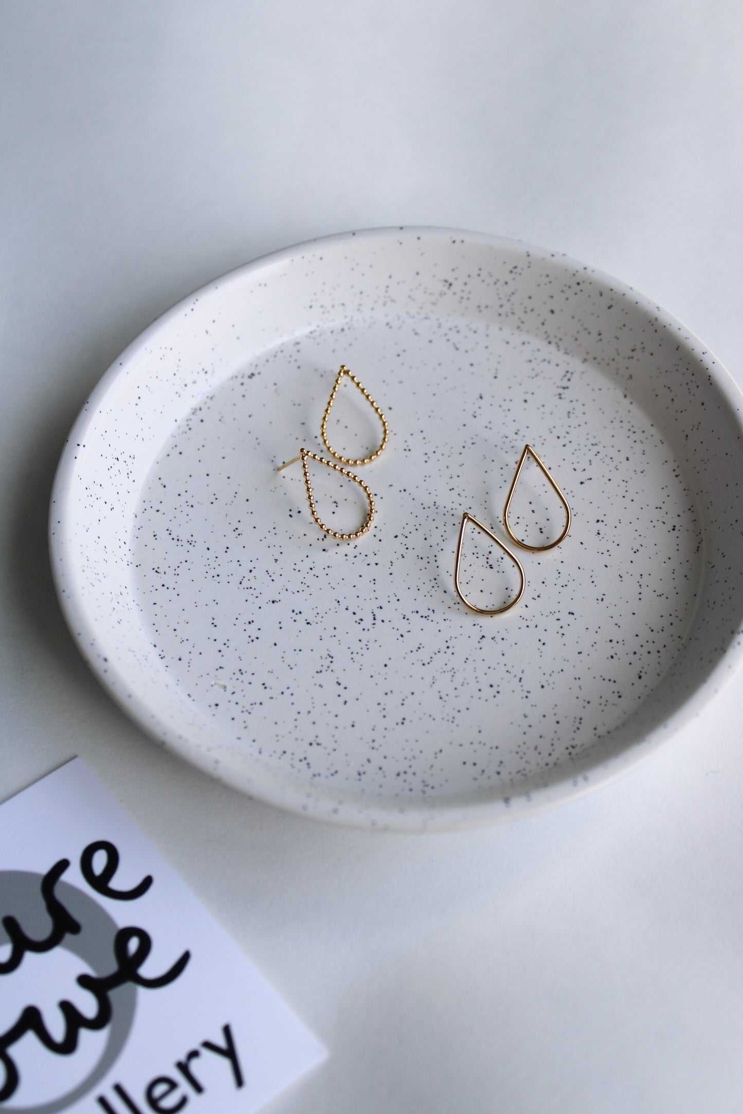 Teardrop Studs - Gold Plate