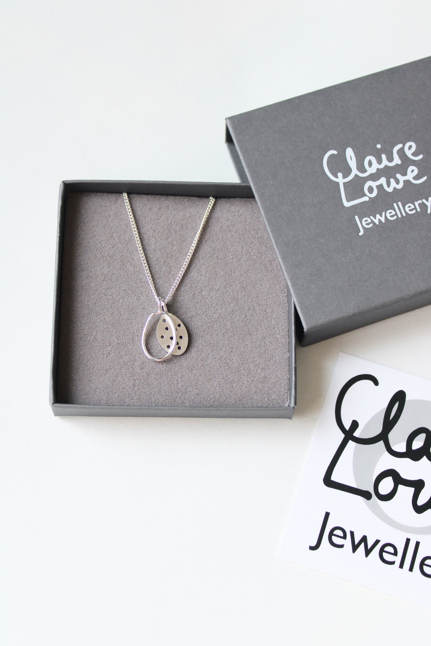 Tiny Double Pebble Necklace