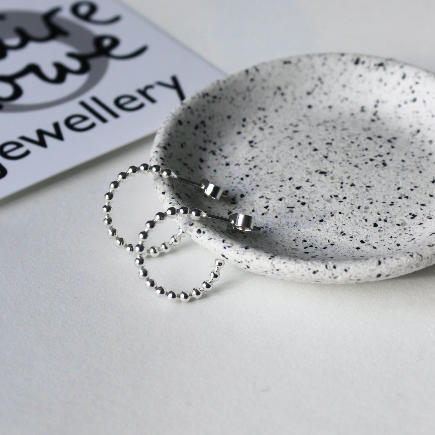 Dotty Hoops Silver -Small