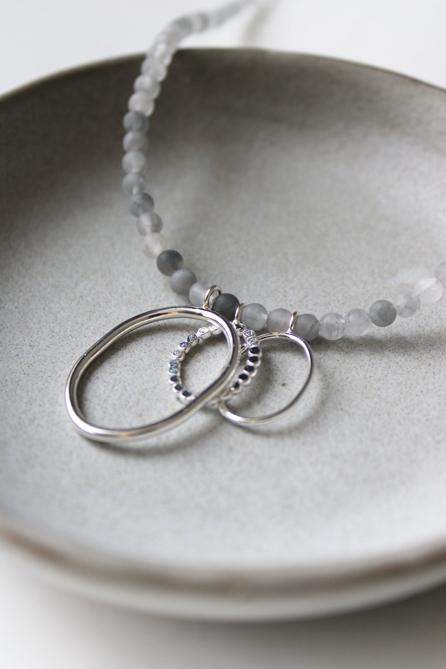 Pebble and Bead Necklace