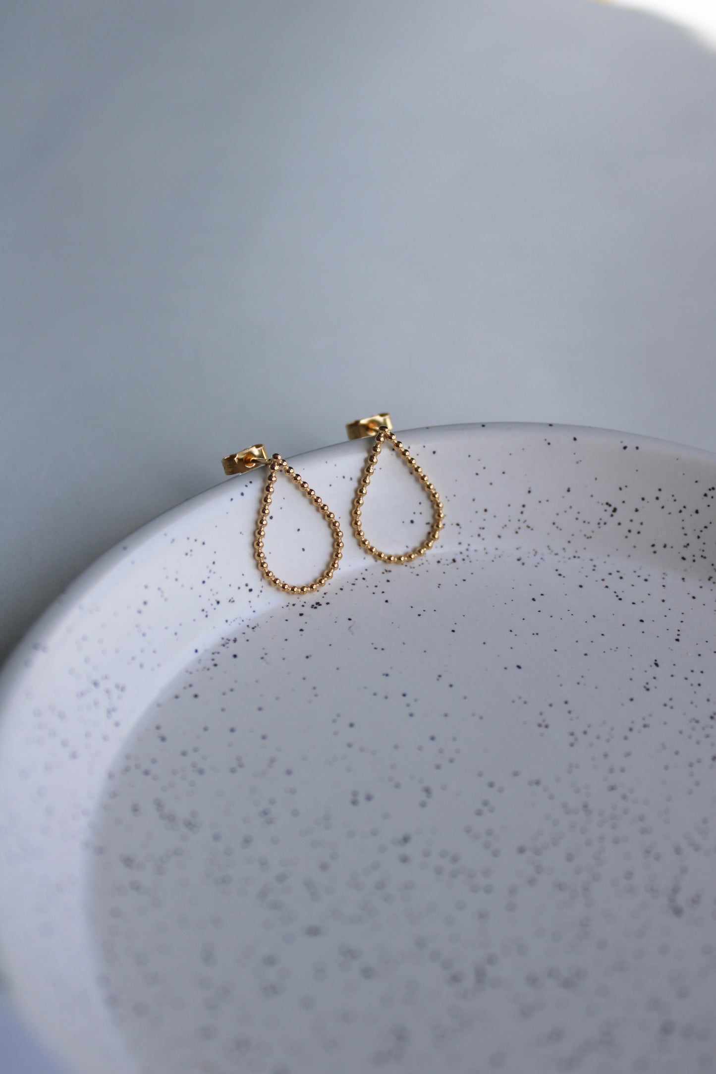 Teardrop Studs - Gold Plate