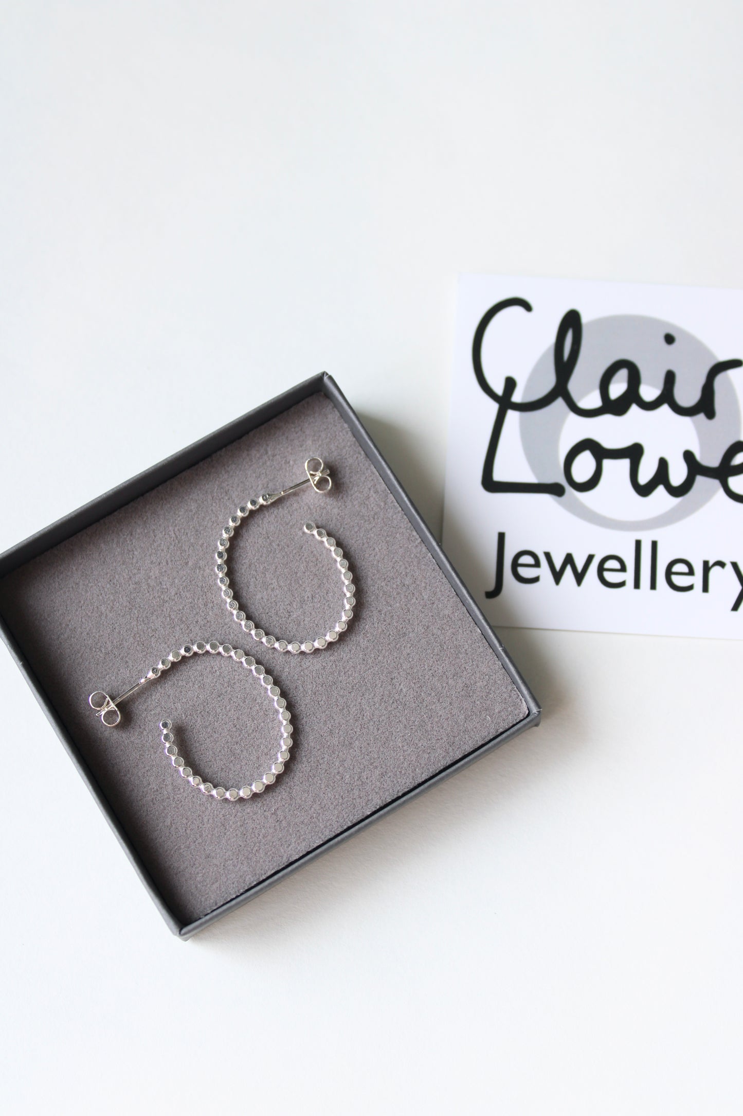 Dotty Pebble Hoop Earrings