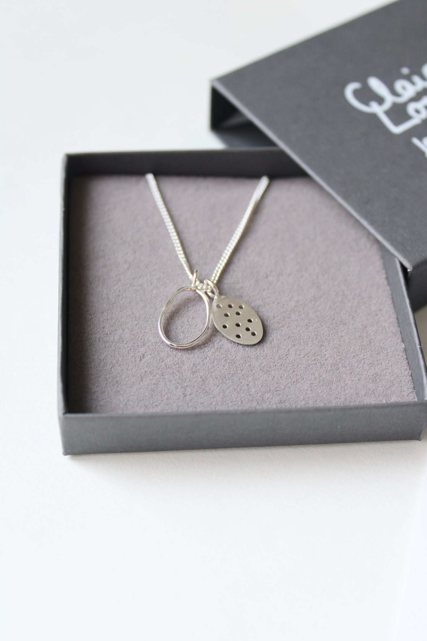 Tiny Double Pebble Necklace