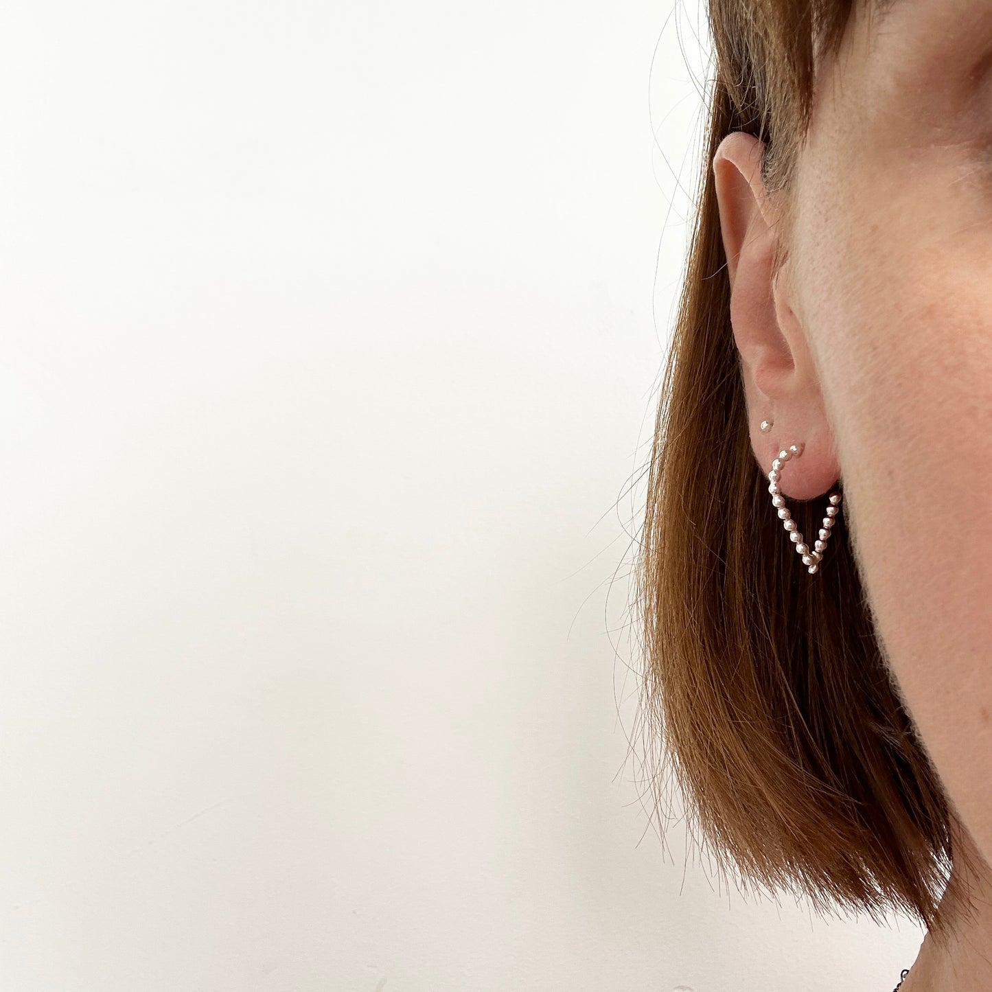 Small Dotty Teardrop Hoops