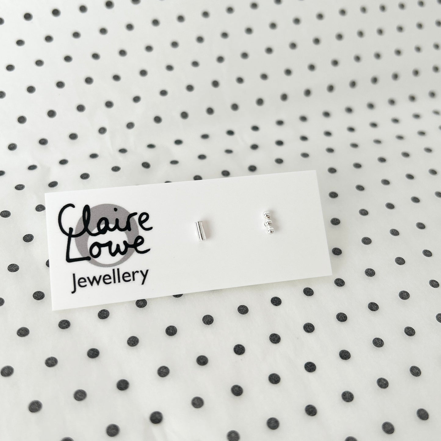 Odd Bar Stud Pair