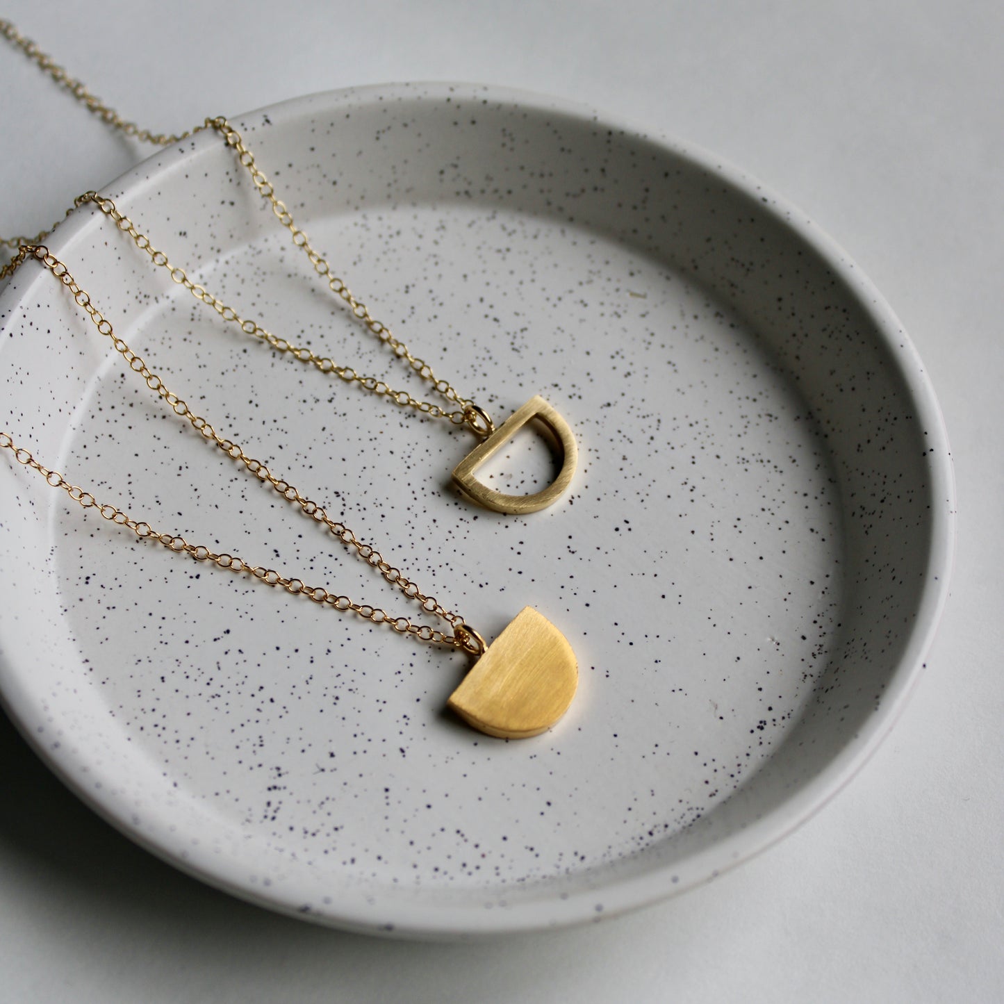 arc pendants gold vermeil