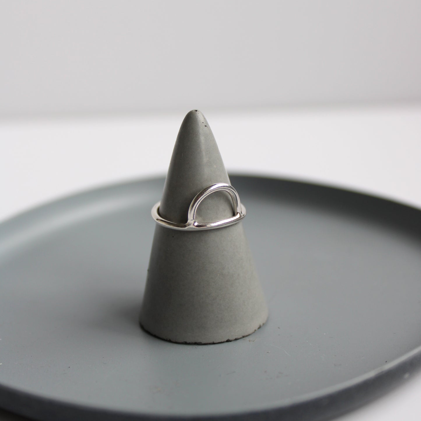 silver arc ring