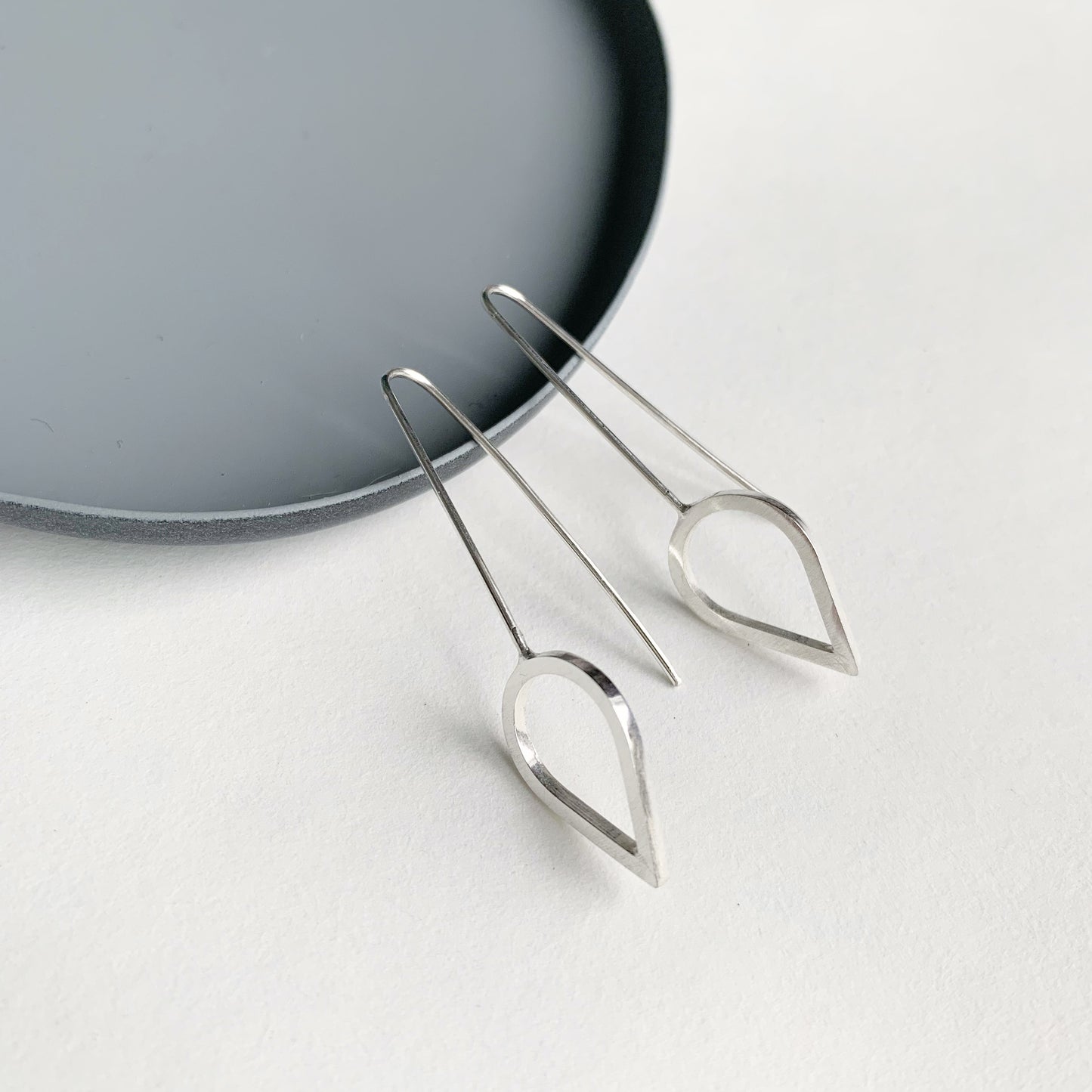 Silver Teardrop Earings