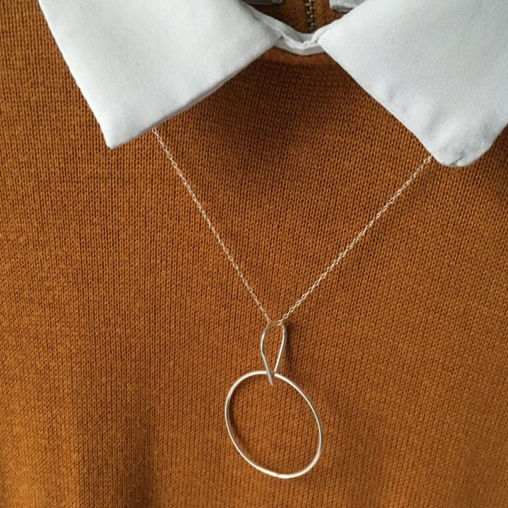 Teardrop and Circle Pendant