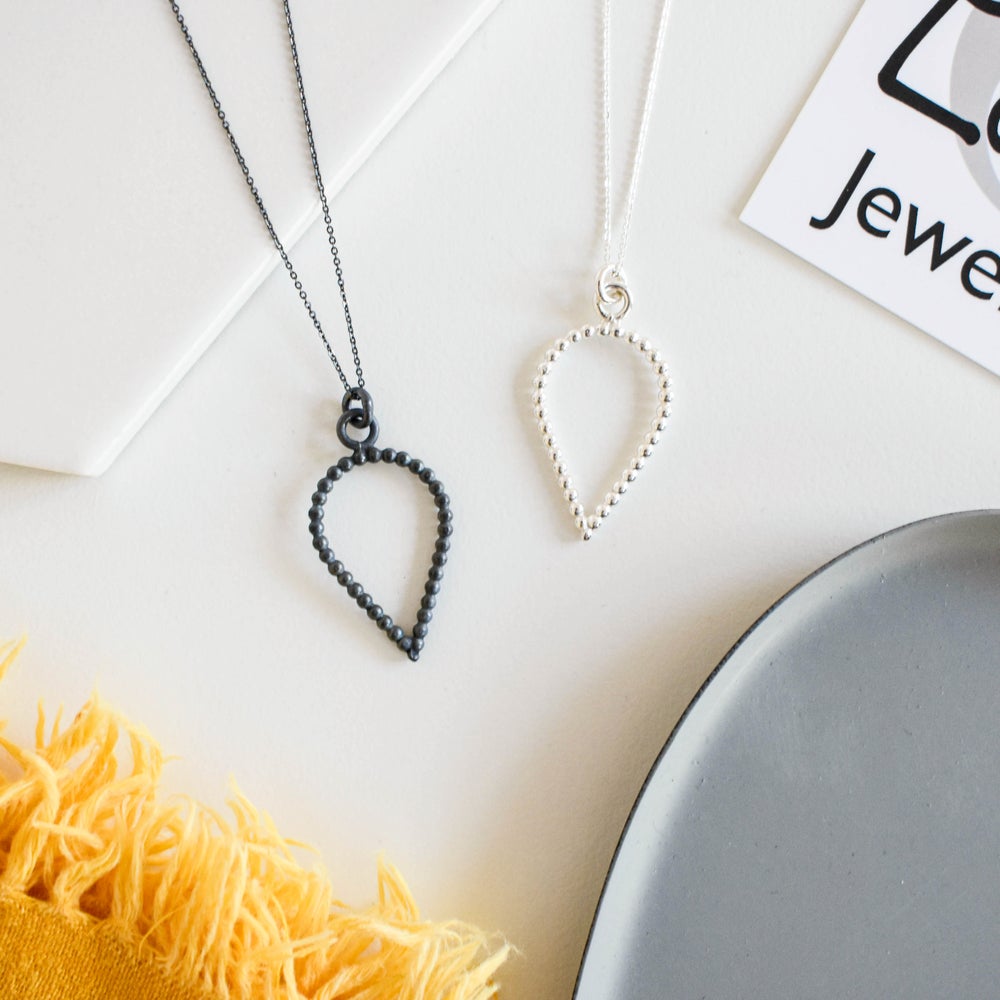 Dotty teardrop pendant