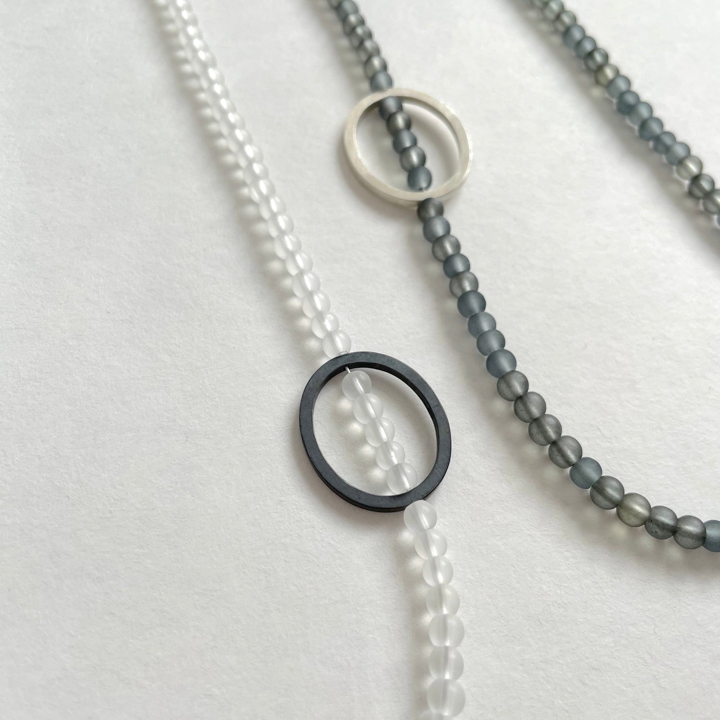 pebble bead necklaces