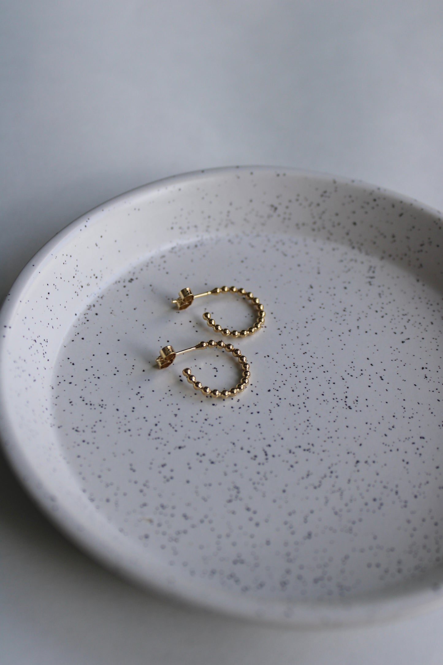 Dotty Hoops - Gold Plate