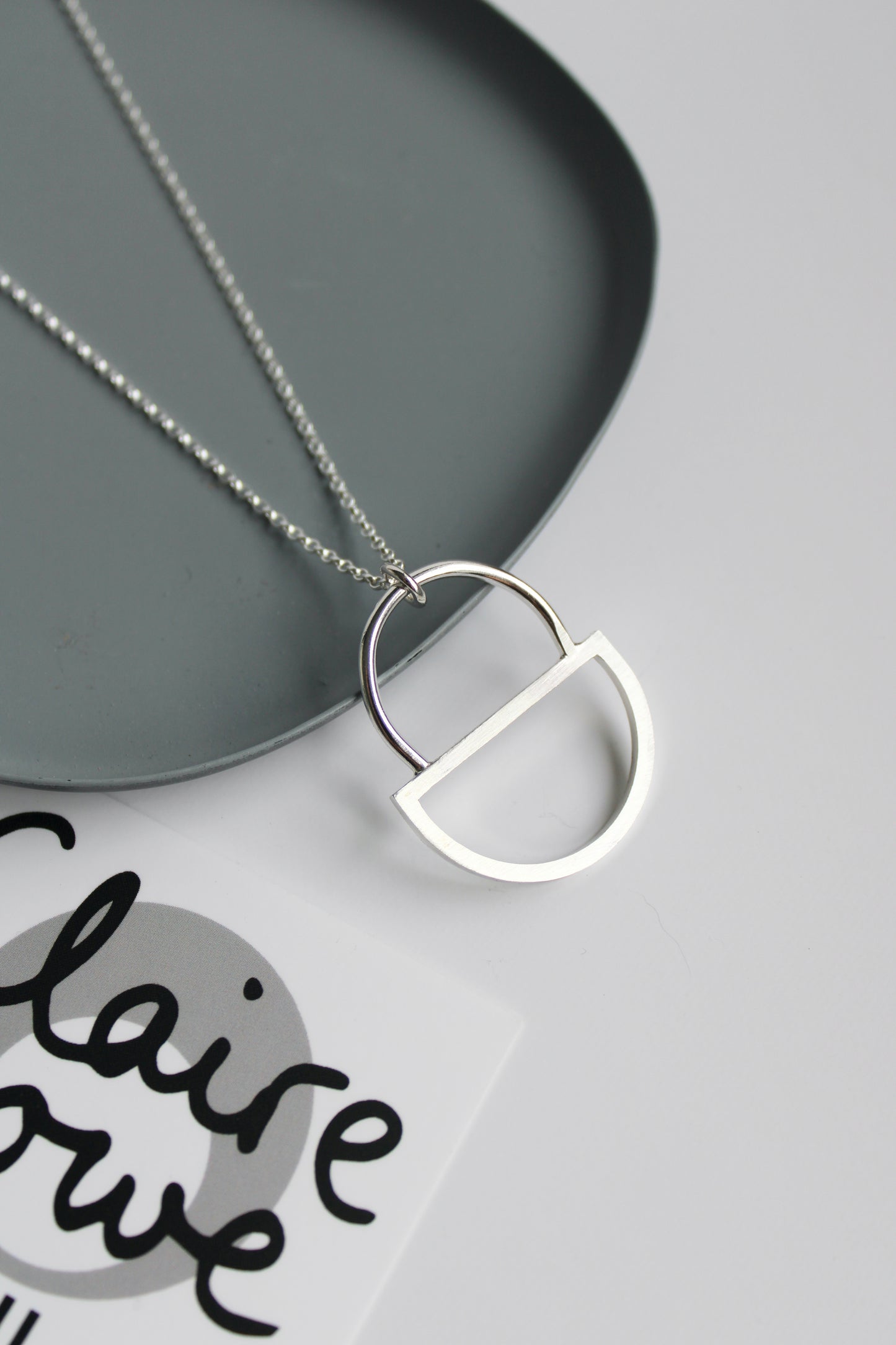 Large Double Arc Pendant