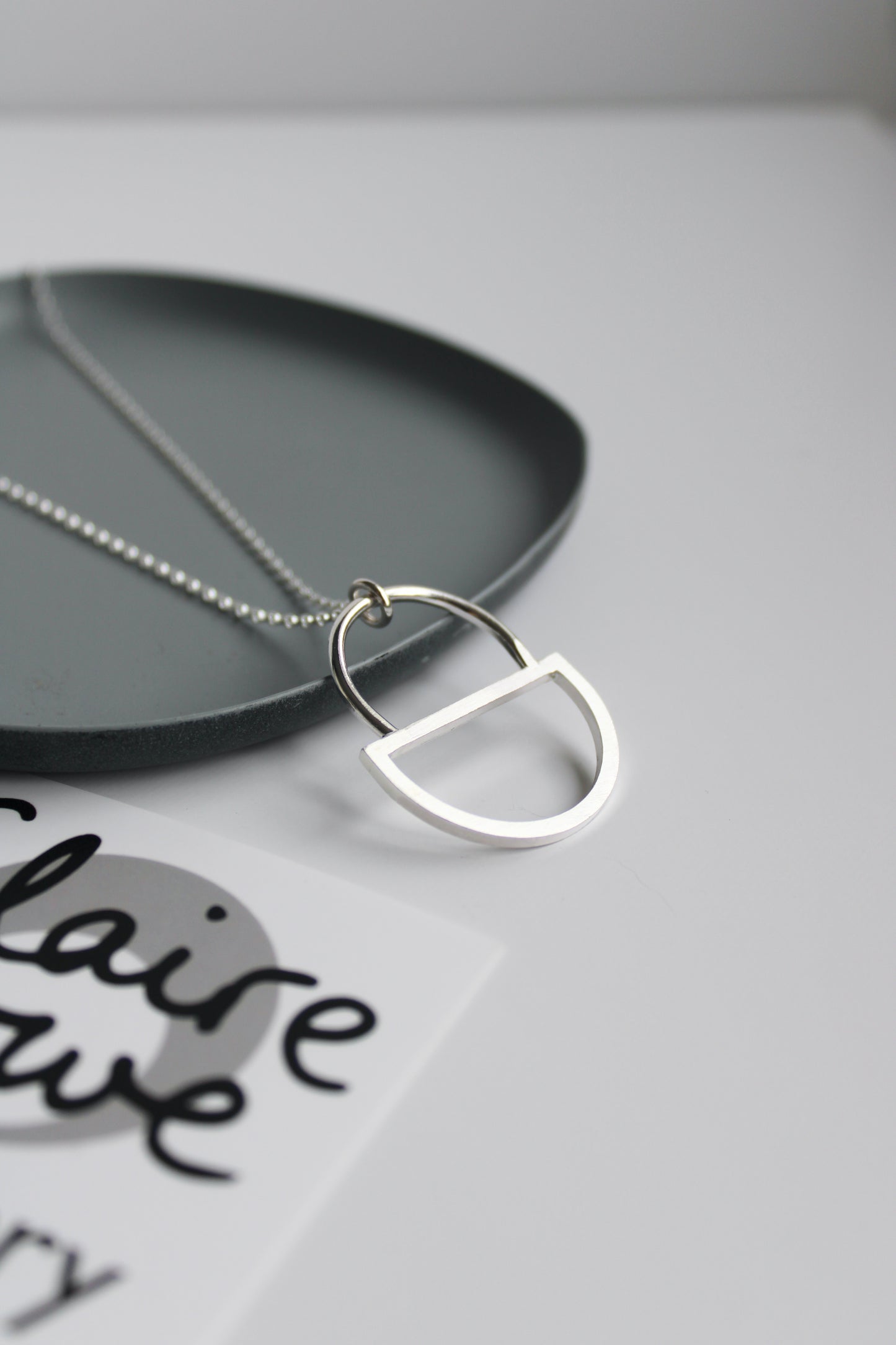 Large Double Arc Pendant