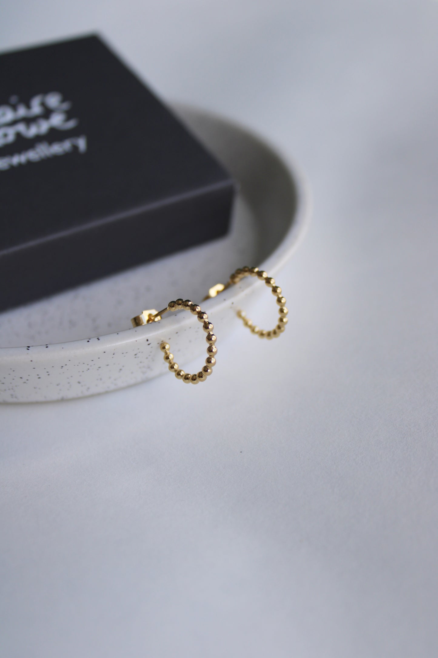 Dotty Hoops - Gold Plate