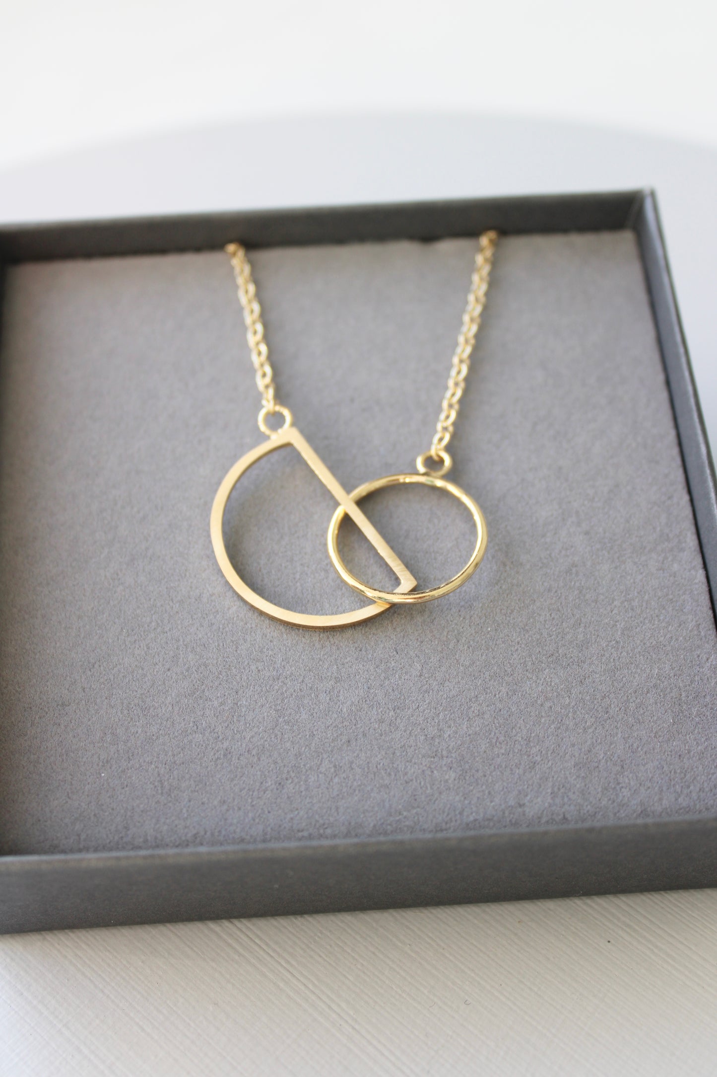 Arc & Circle Necklace