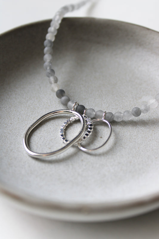 Pebble and Bead Necklace