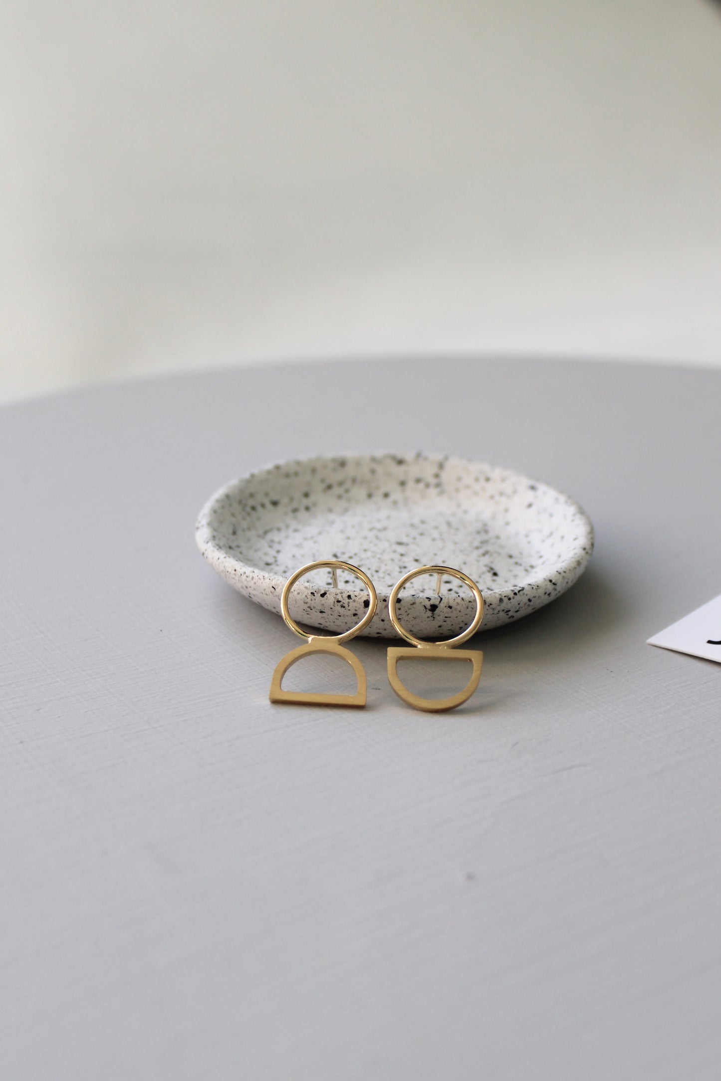 Arc/Circle Stud Earrings