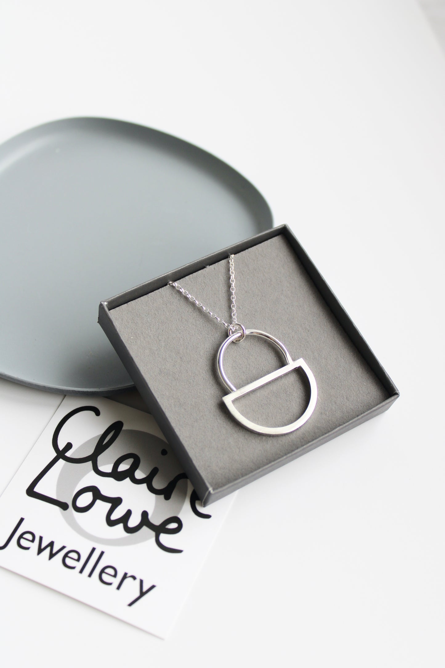 Large Double Arc Pendant