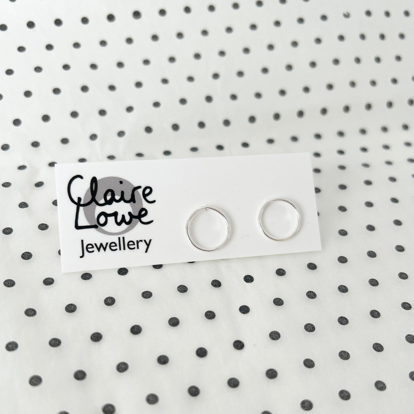 Silver circle studs