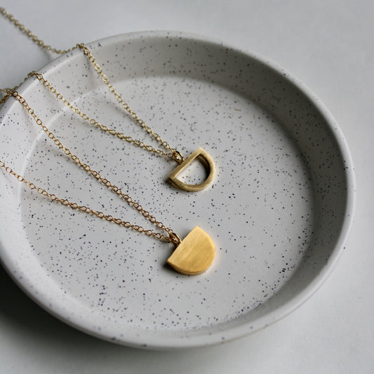 arc pendants gold vermeil