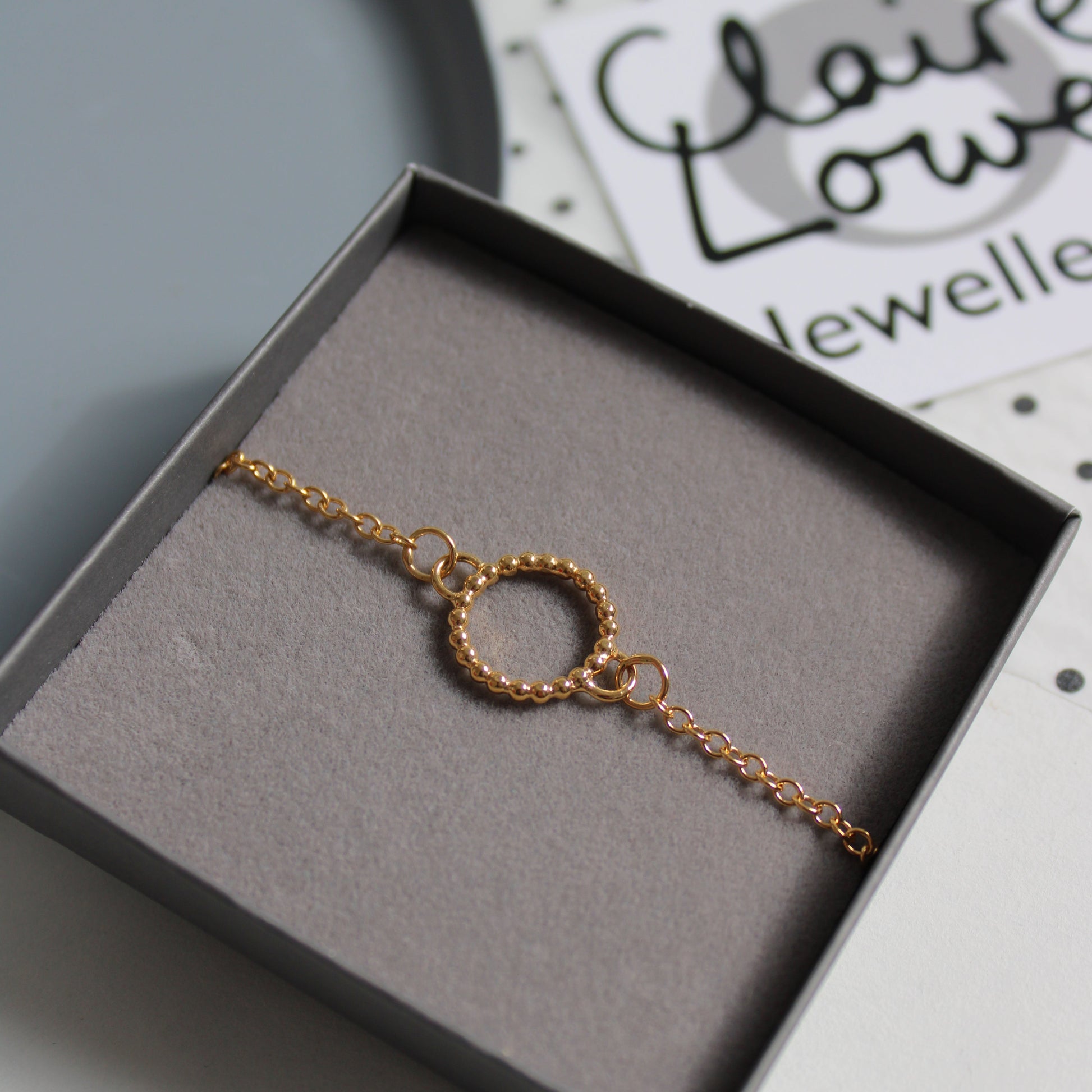 dotty gold bracelet