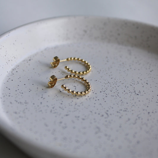 gold hoop earrings