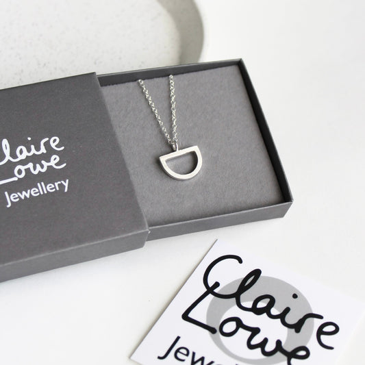  silver arc pendant