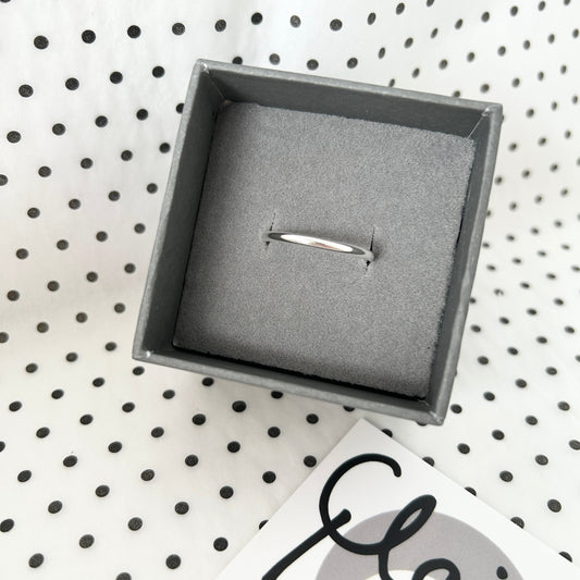 silver stacking ring