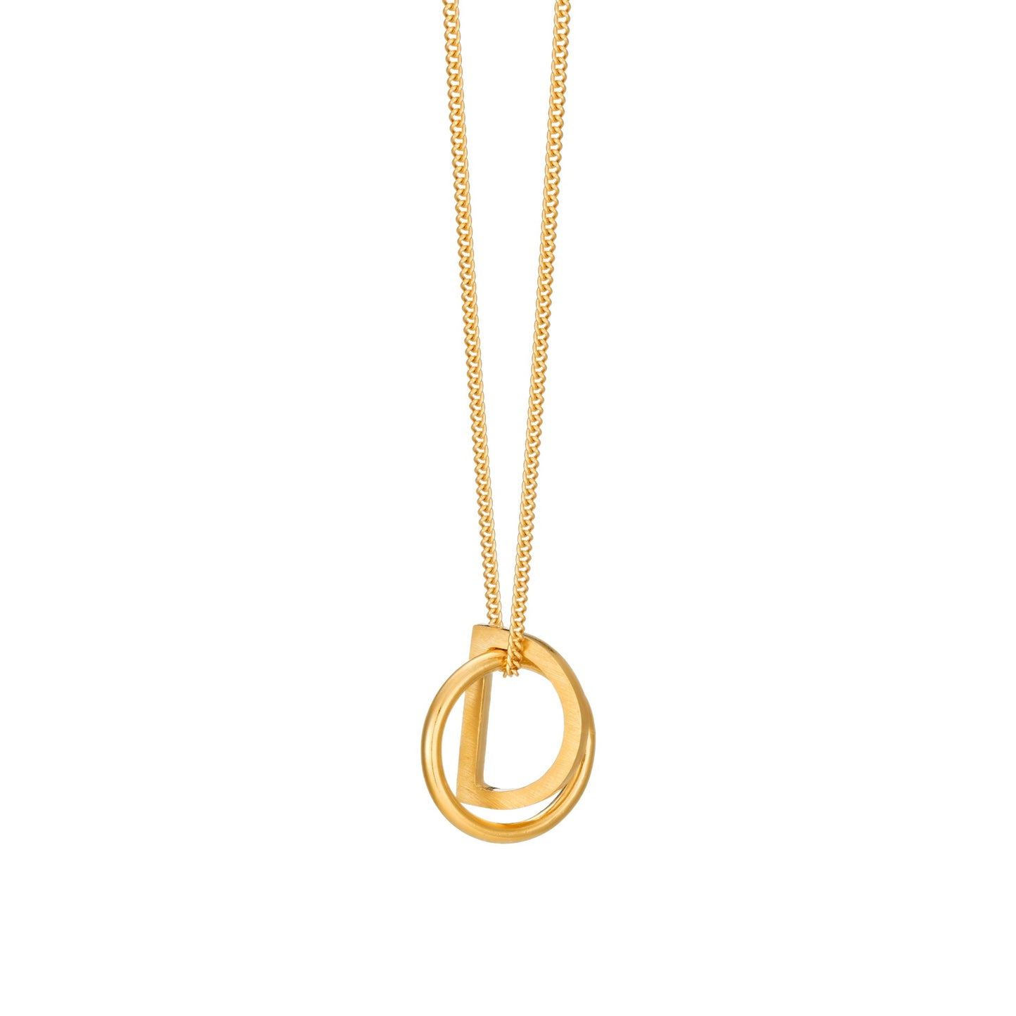 Arc/Circle Pendant - Gold