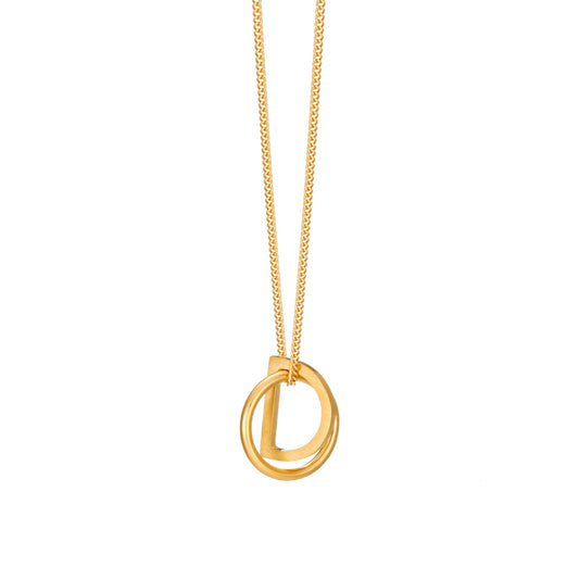 Arc/Circle Pendant - Gold