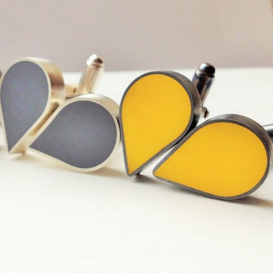 Teardrop cufflinks