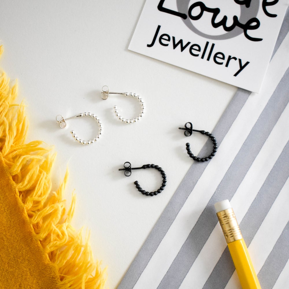 dotty hoop earrings