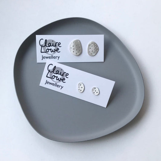 drilled pebble studs