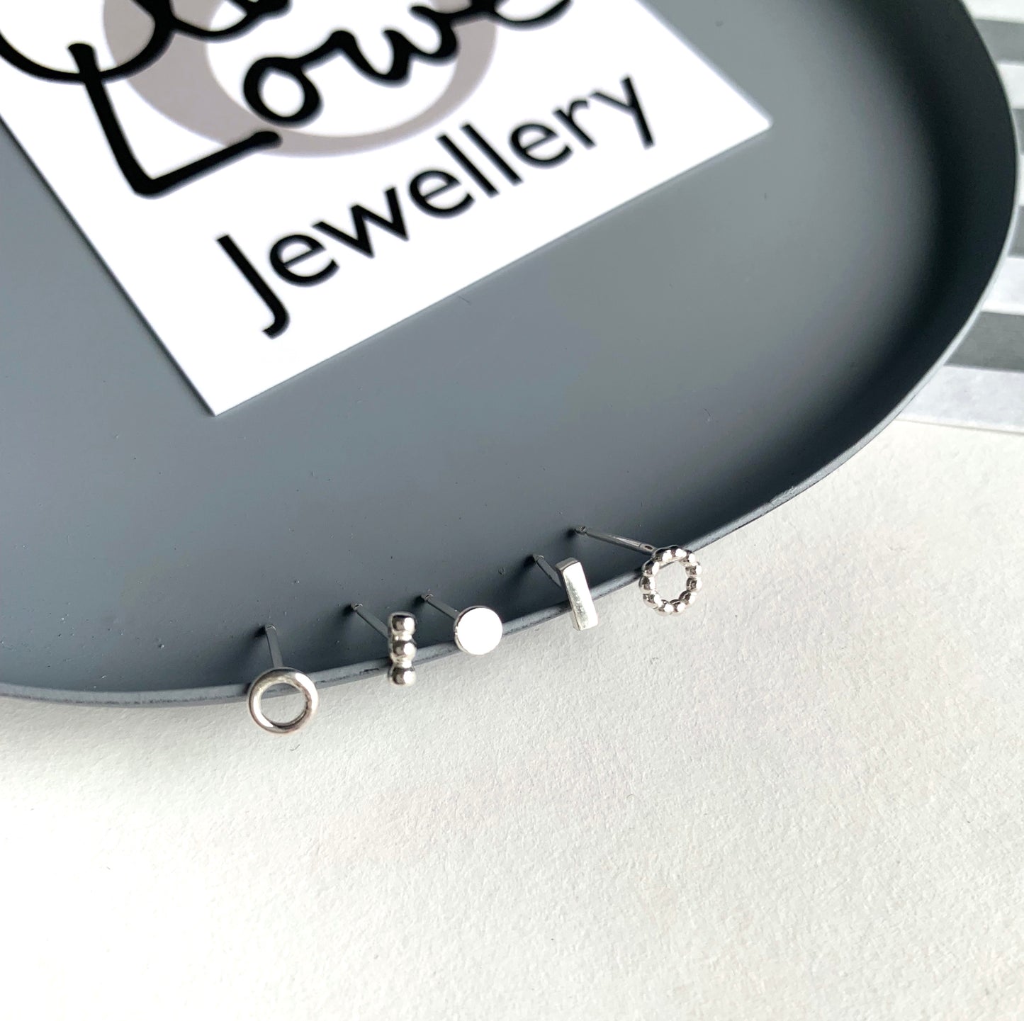mix and match stud earrings