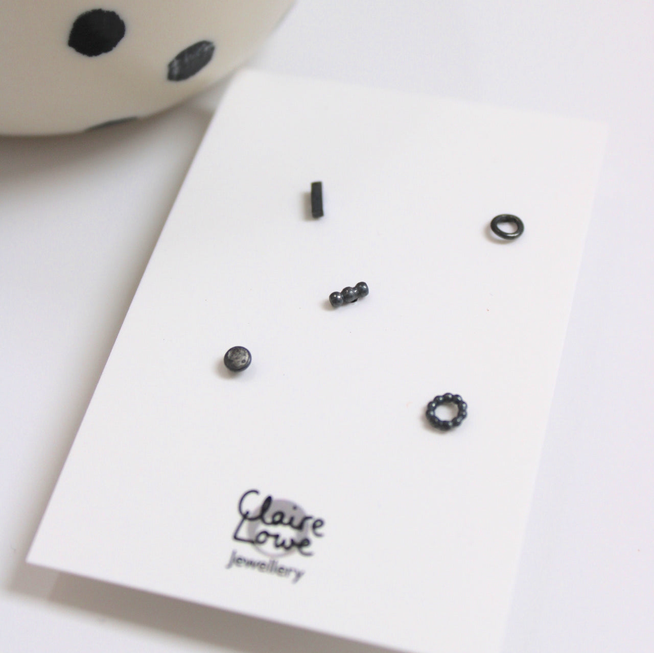 oxidised mix and match stud set
