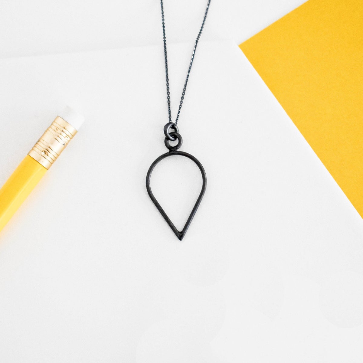 Silver Teardrop Pendants